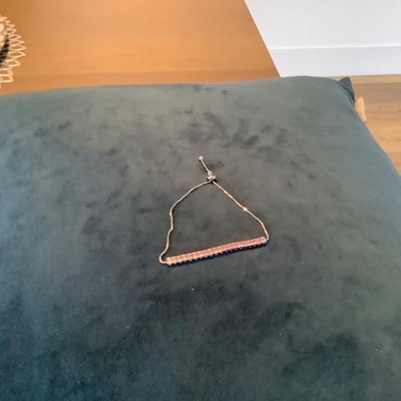 Pink Swarovski Crystal and Sterling Silver Tennis Bracelet - NWT - Picture 2 of 3